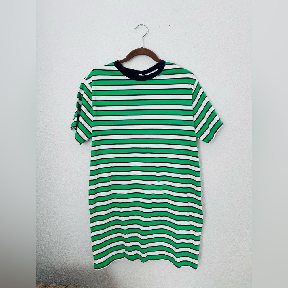 GAP Colorblock Striped Tee Shirt Dress